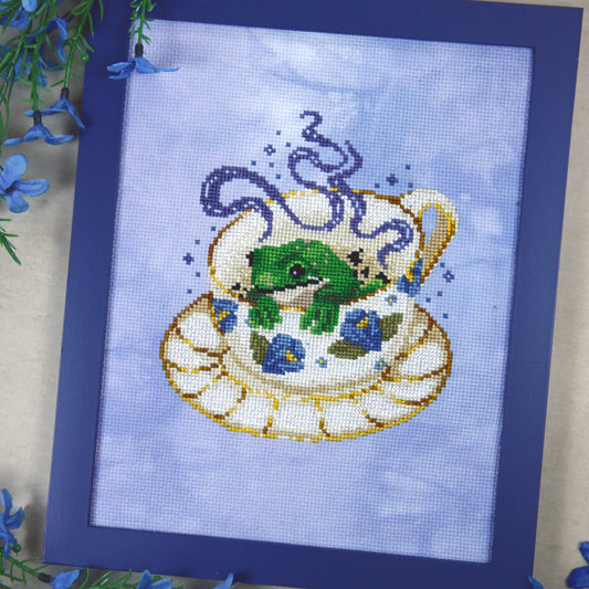 Tea Reading Frog